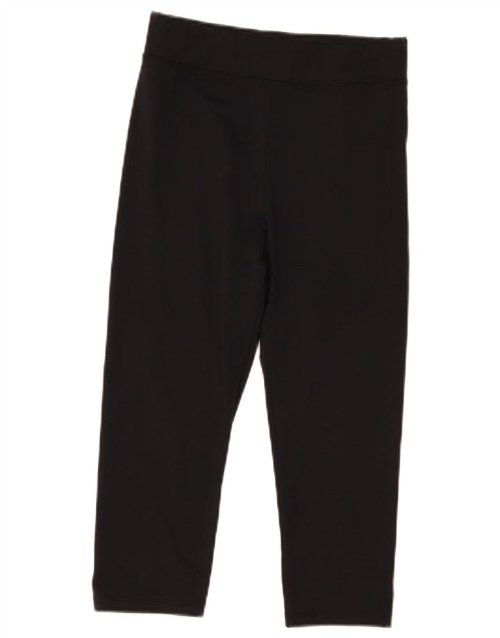 Marks & Spencer Womens Capri High Waist Leggings UK 8 Small Black Polyester