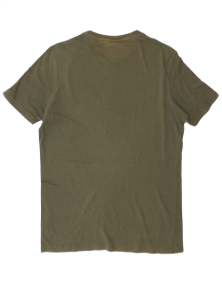 Sundek Mens Graphic T-Shirt Top Small Green Cotton
