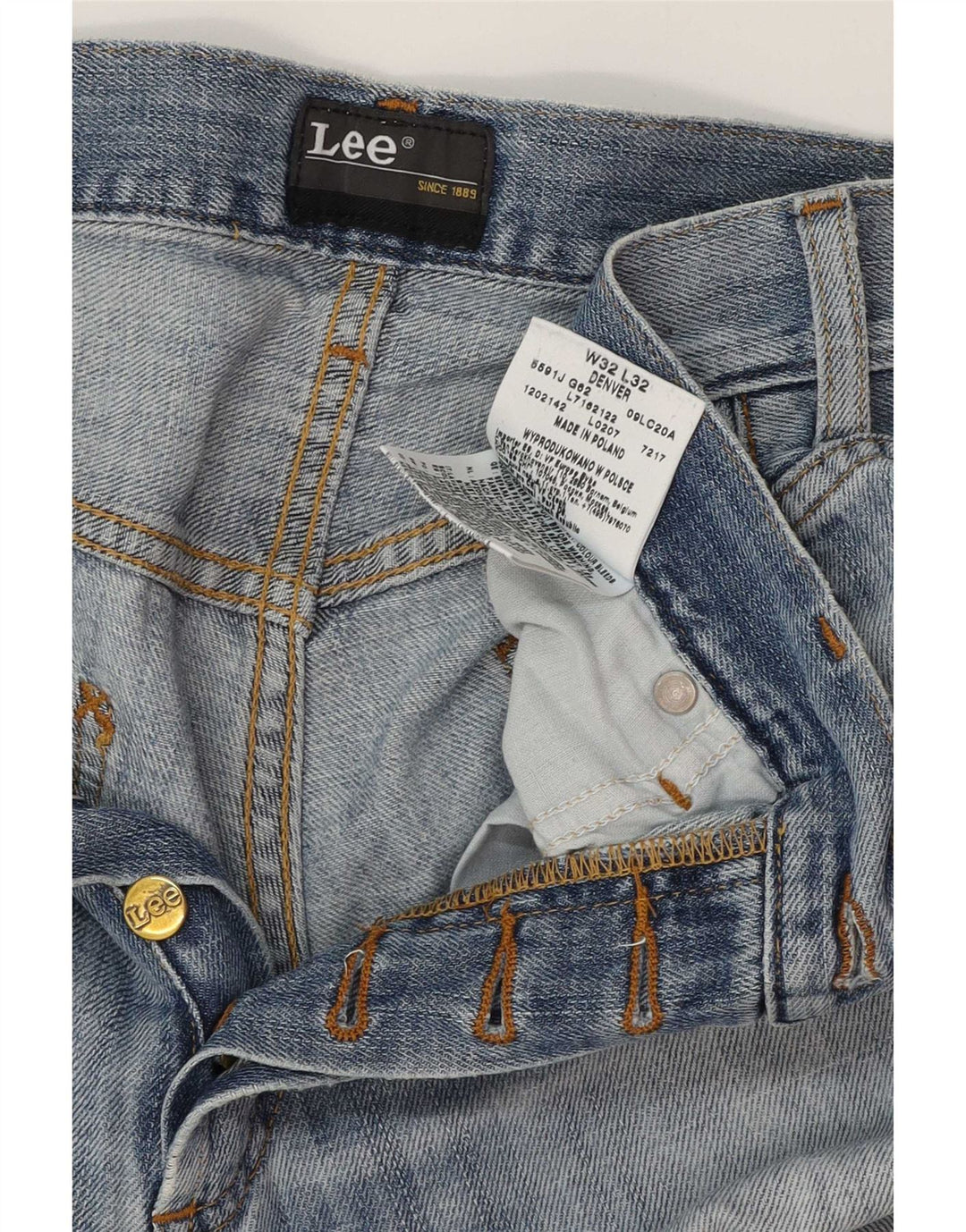 Lee Damen Denver Bootcut Jeans W32 L32 Blaue Baumwolle