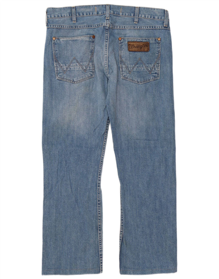 Wrangler Mens Ace Straight Jeans W33 L29 Blue Cotton