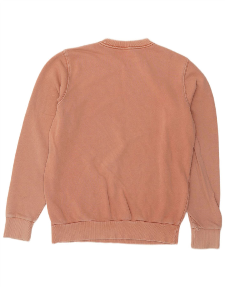 Reebok Mens Sweatshirt Jumper Small Pink Cotton