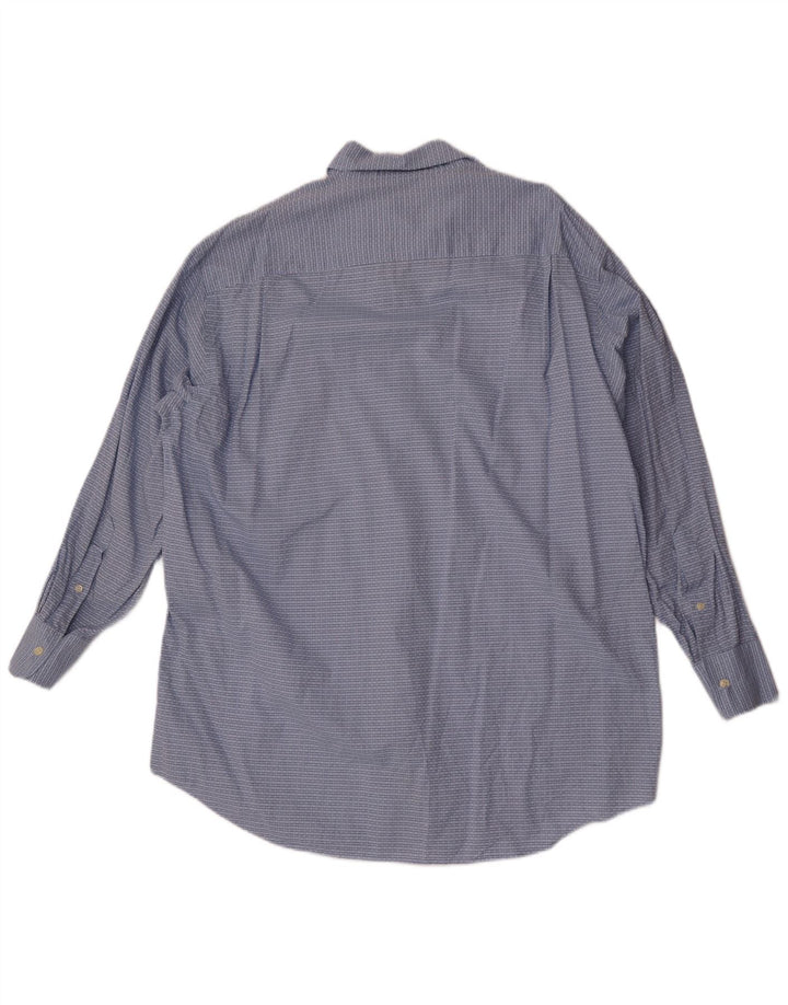 Nautica Mens Shirt Size 16 1/2 Large Blue Check Cotton