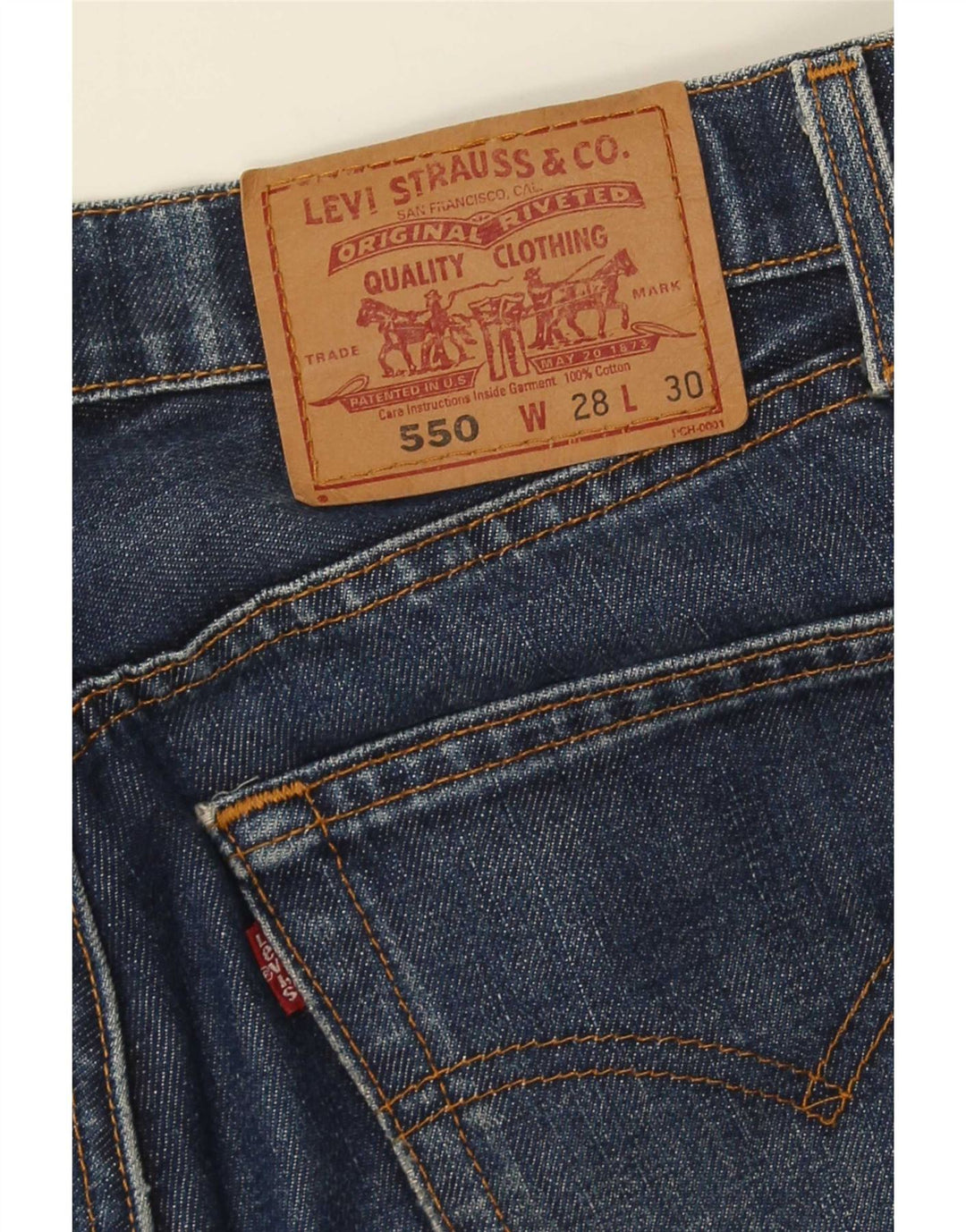 Levi's Herren 550 Bootcut Jeans W28 L30 Blau