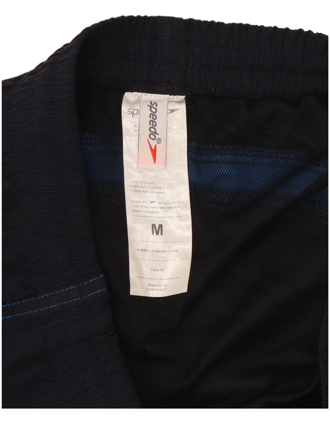 Speedo Herren-Badeshorts, mittelgroß, Marineblau, Farbblock-Polyester