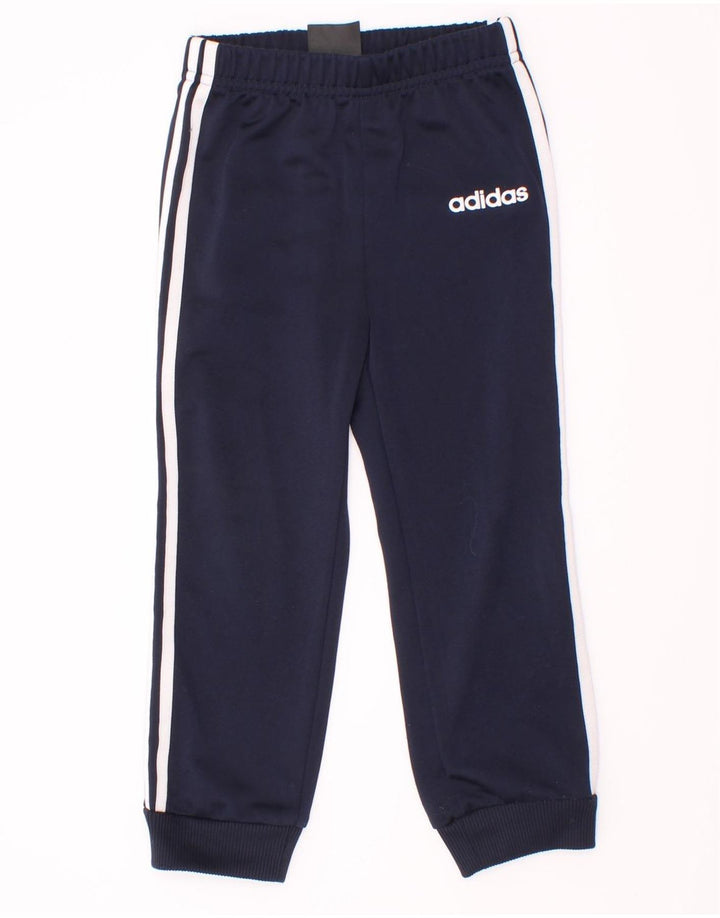 Adidas Drenge Træningsdragt Bukser Joggers 2-3 År Marineblå Polyester