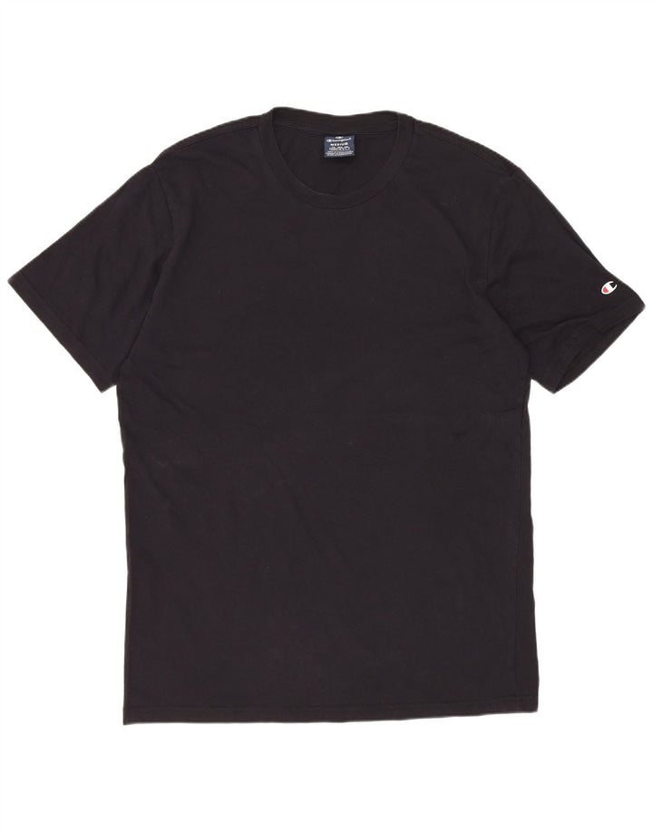 CHAMPION Mens T-Shirt Top Medium Black