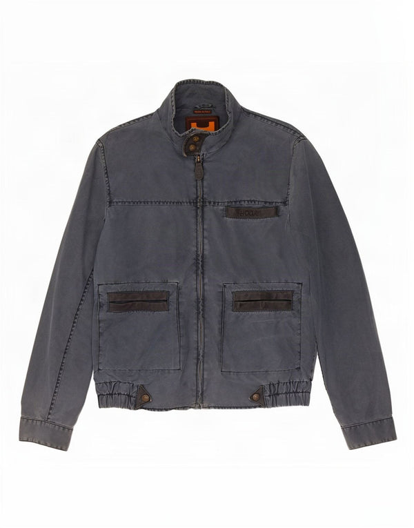 Hogan Herre Utility Jacket UK 38 Medium Navy Blue