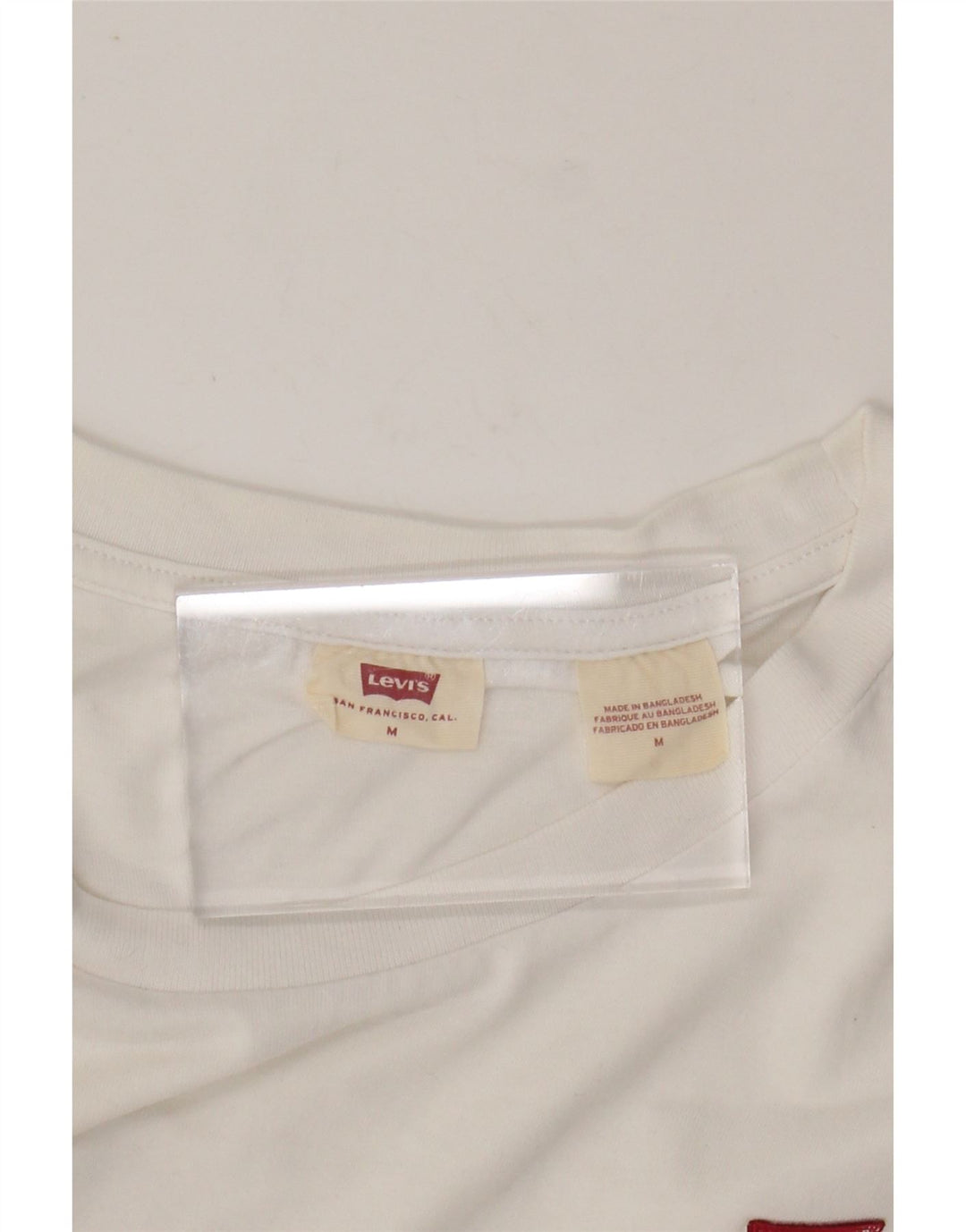 LEVI'S Womens T-Shirt Top UK 14 Medium White