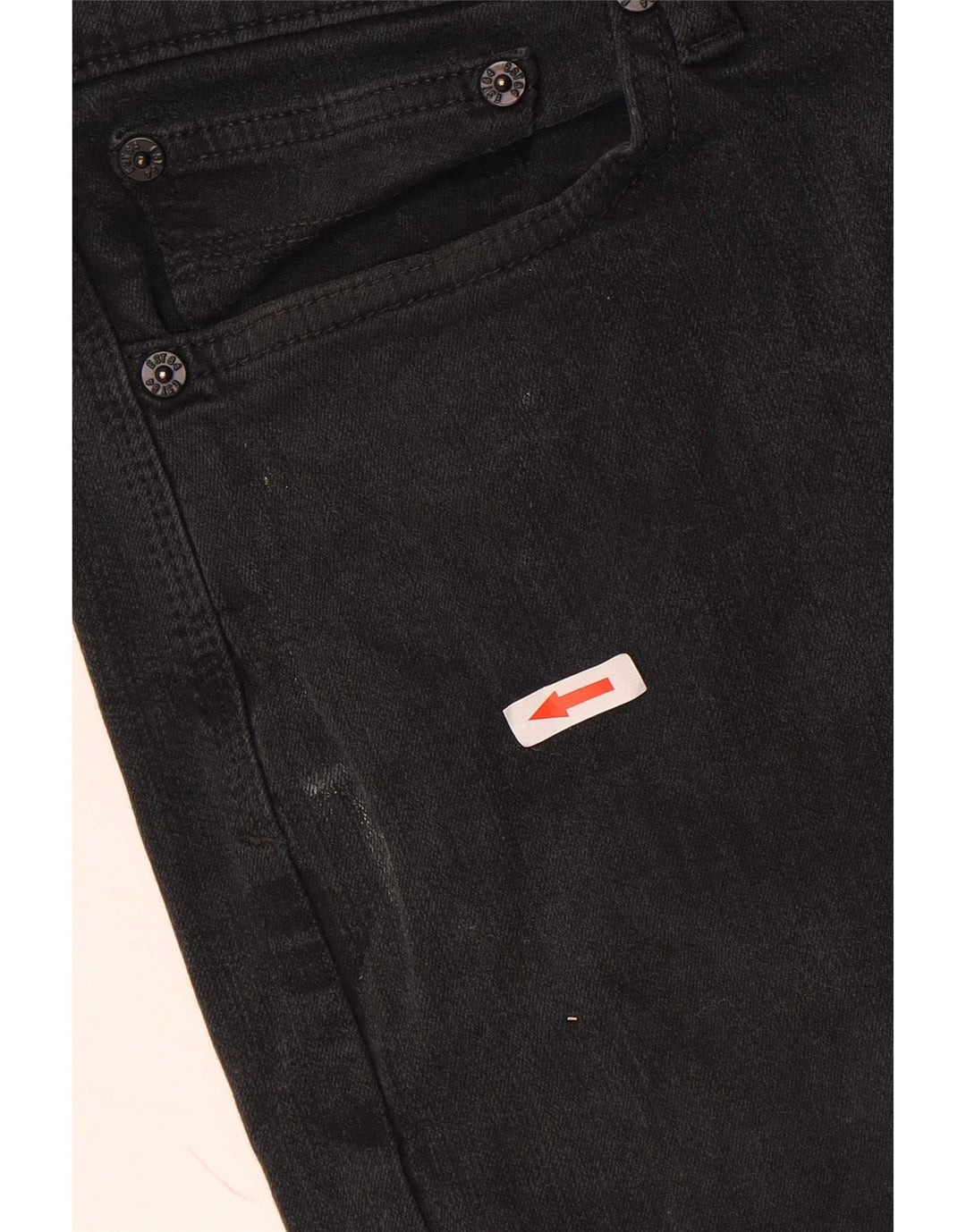 Marks & Spencer Womens Slim Jeans W32 L30 Black Cotton