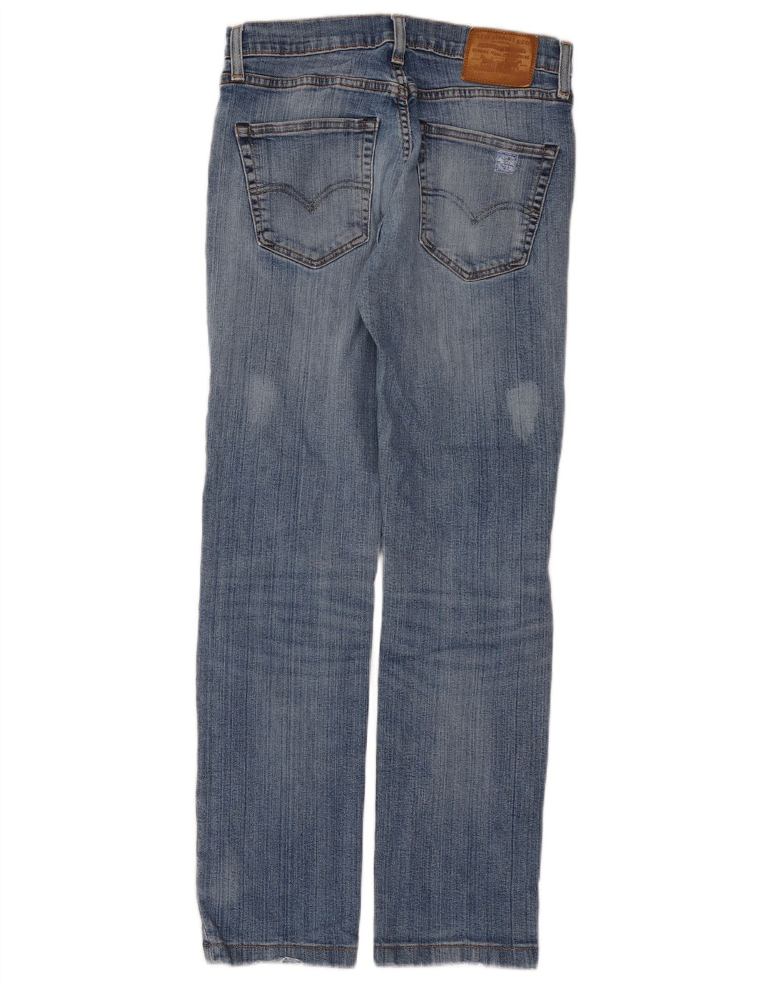 Мужские потертые узкие джинсы Levi's W31 L29, синий хлопок