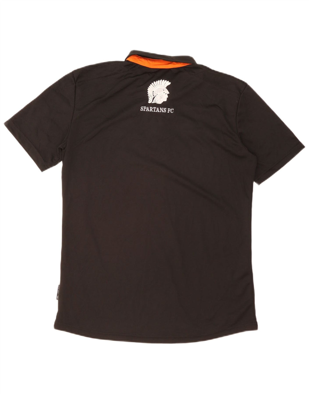 Umbro Mens Spartans Graphic Polo Shirt Large Black Colourblock Polyester