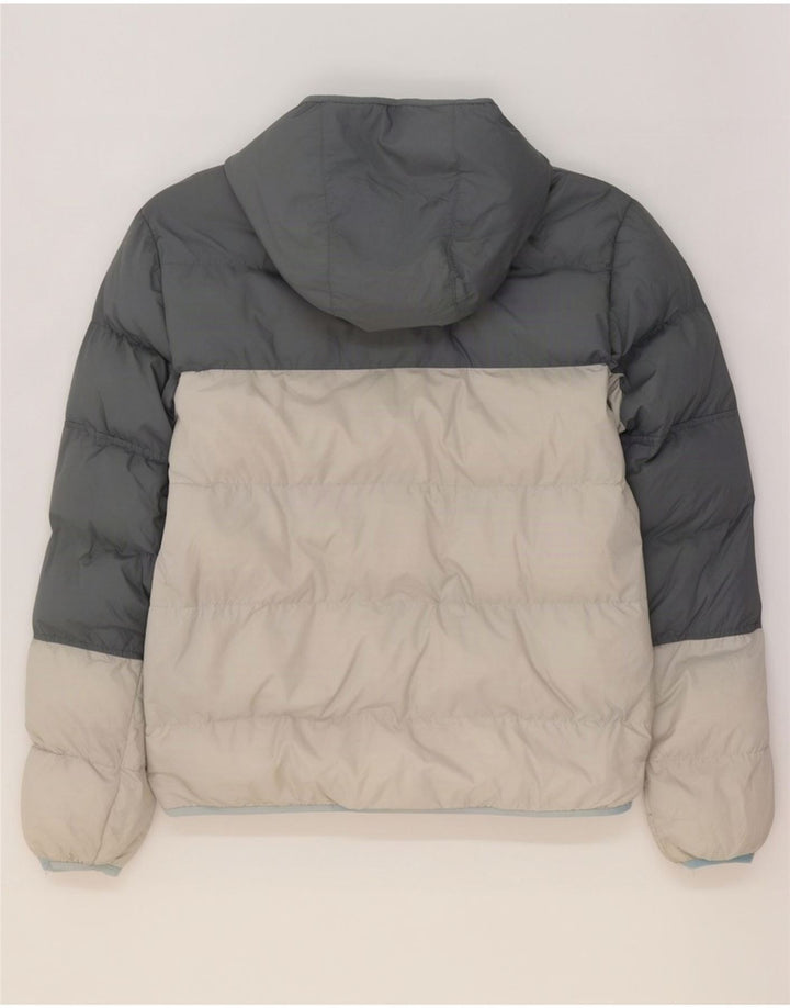 Nike Mens Storm-Fit Hooded Padded Jacket UK 38 Medium Grey Colourblock