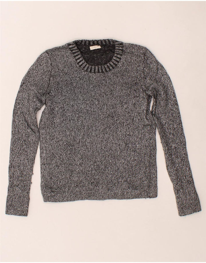 J. CREW Womens Crew Neck Jumper Sweater UK 10 Small Grey Wool Vintage J. Crew and Second-Hand J. Crew from Messina Hembry 