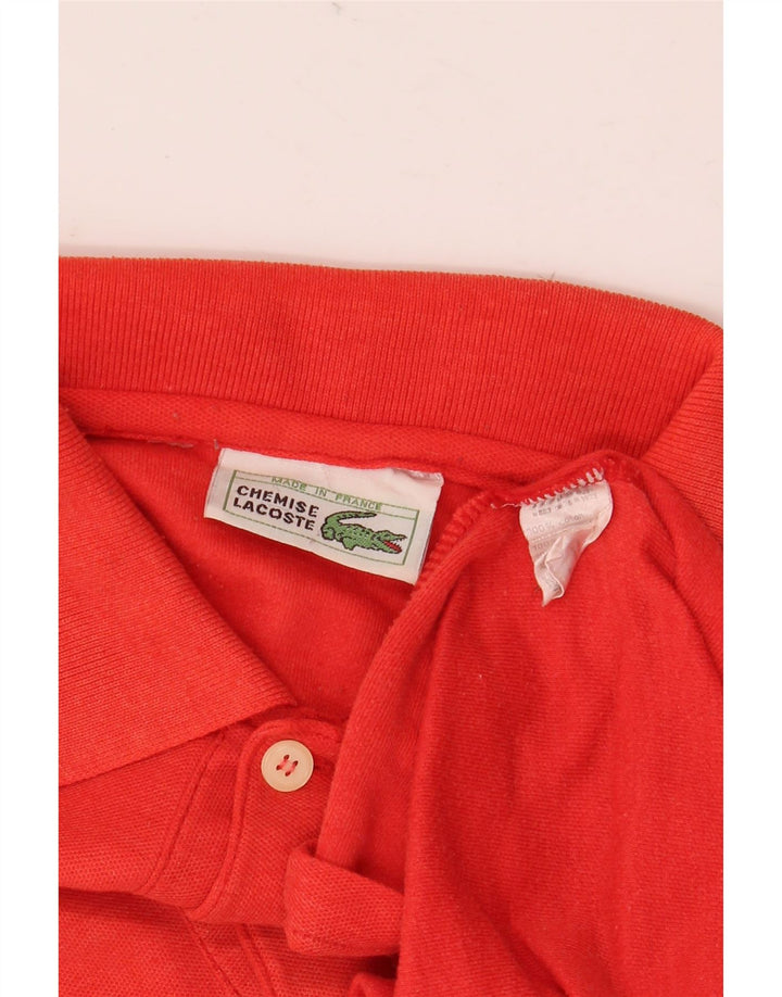 Lacoste Mens Polo Shirt Small Red Cotton