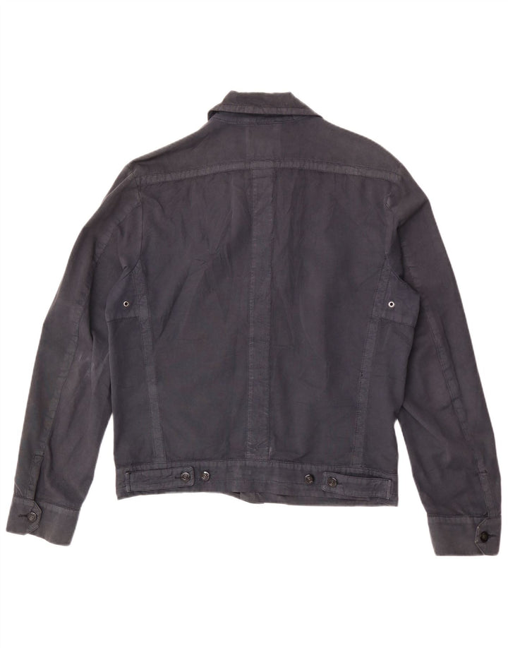 Cerruti 1881 Mens Bomber Jacket UK 38 Medium Grey Cotton
