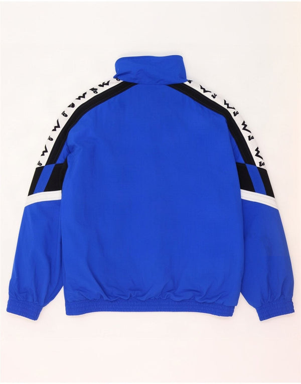 Lotto Veste de survêtement graphique pour homme 2XL Bleu Colorblock Nylon