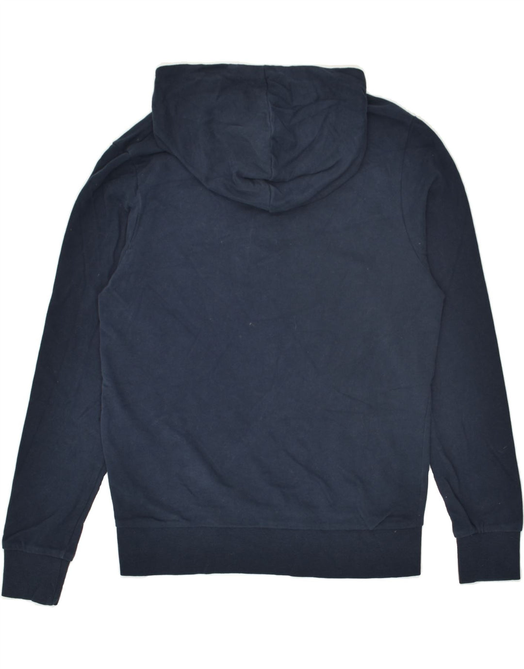 JACK & JONES Mens Graphic Hoodie Jumper Medium Navy Blue Cotton | Vintage Jack & Jones | Thrift | Second-Hand Jack & Jones | Used Clothing | Messina Hembry 