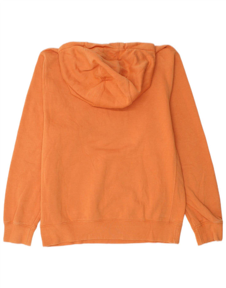 Nike Mens Hoodie Jumper Small Orange Cotton