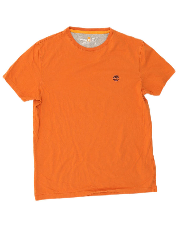 Timberland T-Shirt Slim Fit Homme Orange Moyen Coton