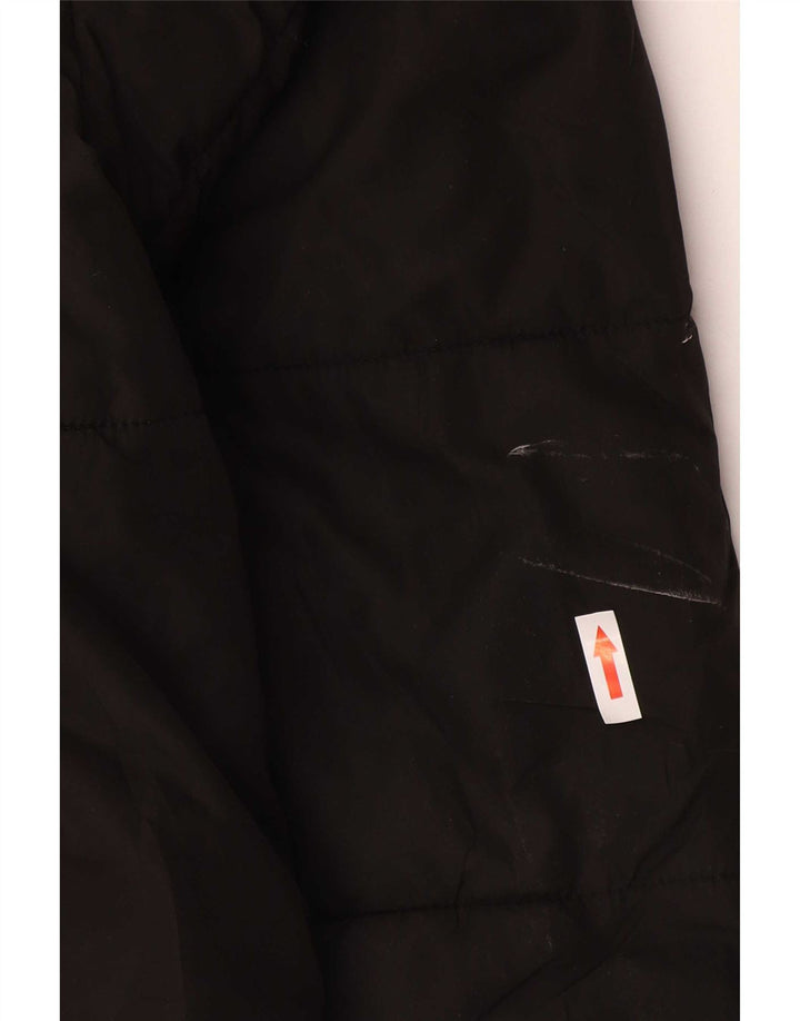 Zara Dame Oversized Polstret Jakke UK 10 Small Black Polyester