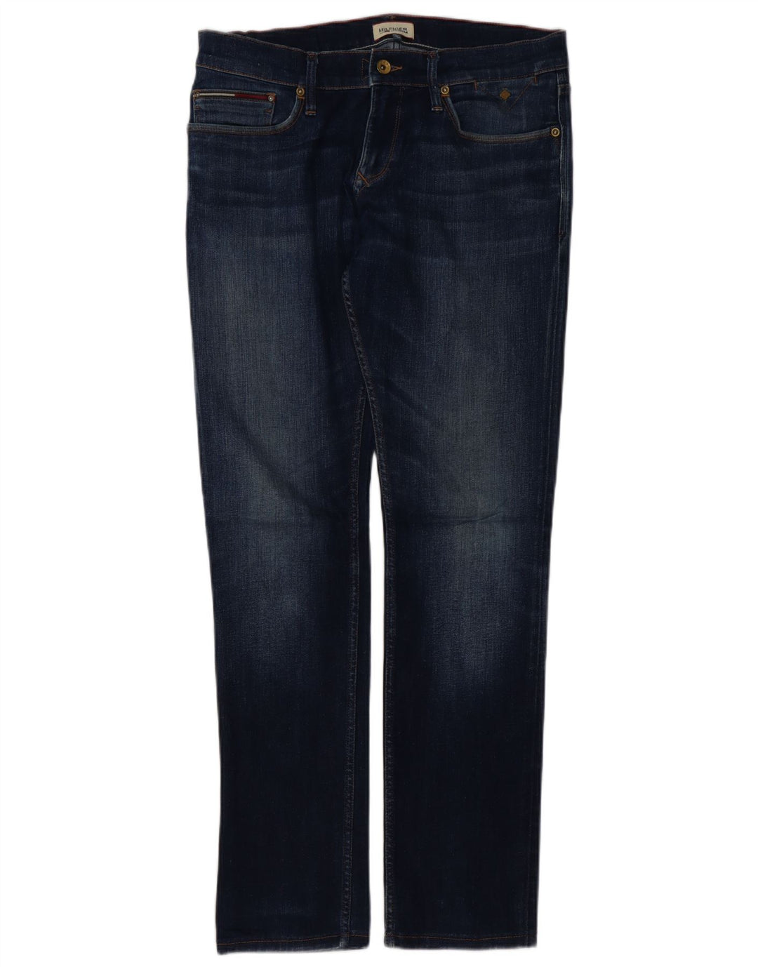 Tommy Hilfiger Mens Straight Jeans W32 L31 Navy Blue