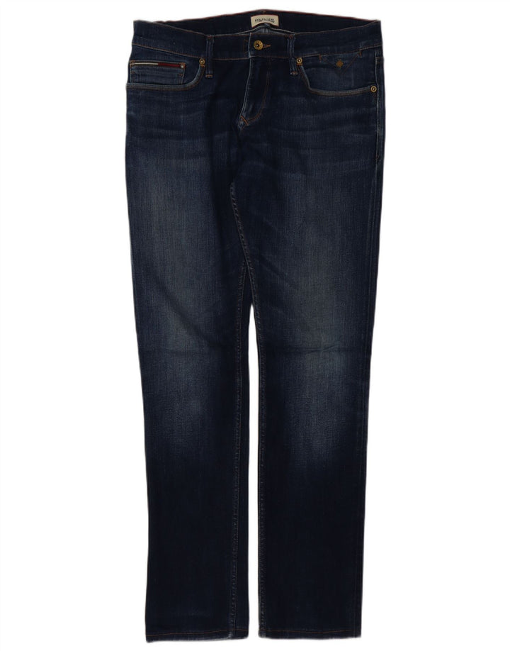Tommy Hilfiger Mens Straight Jeans W32 L31 Navy Blue