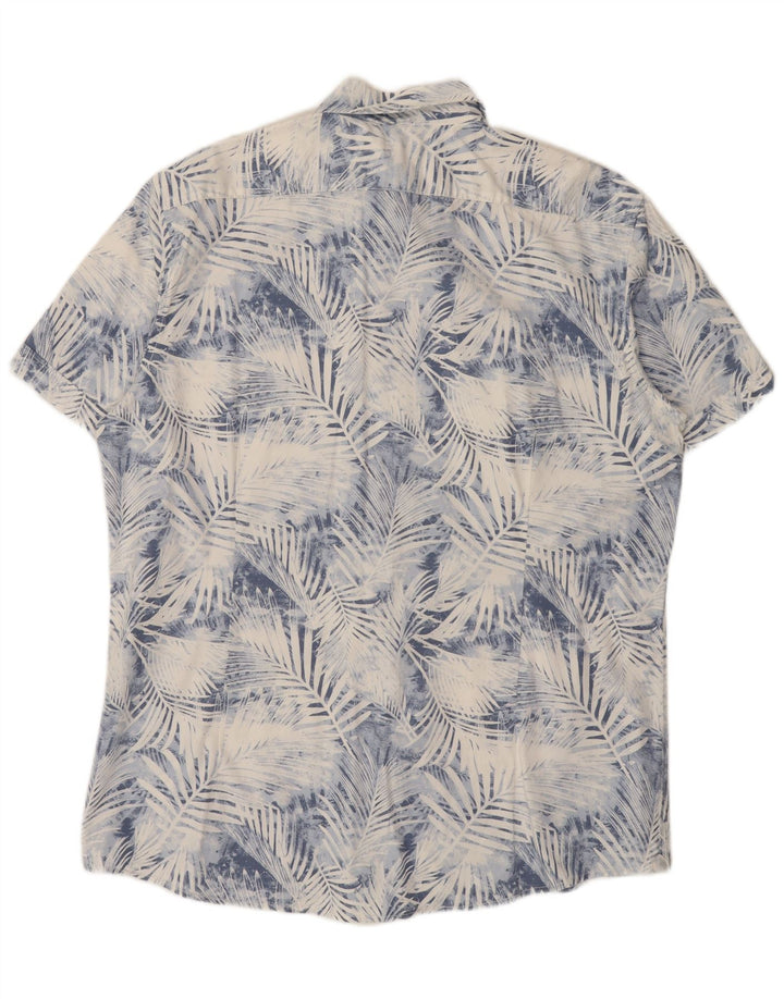 Celio Chemise à Manches Courtes Homme 2XL Bleu Floral Coton