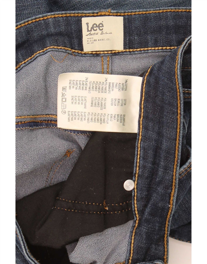 Lee Womens Marion Straight Jeans W33 L29 Navy Blue Cotton