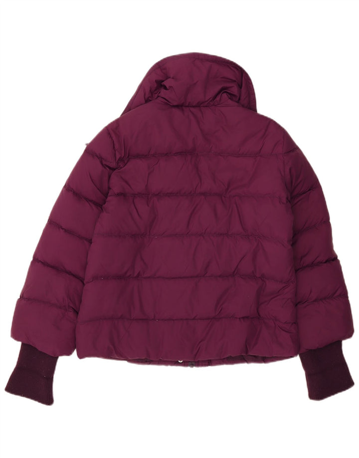 Sisley Womens Padded Jacket IT 40 Small Purple