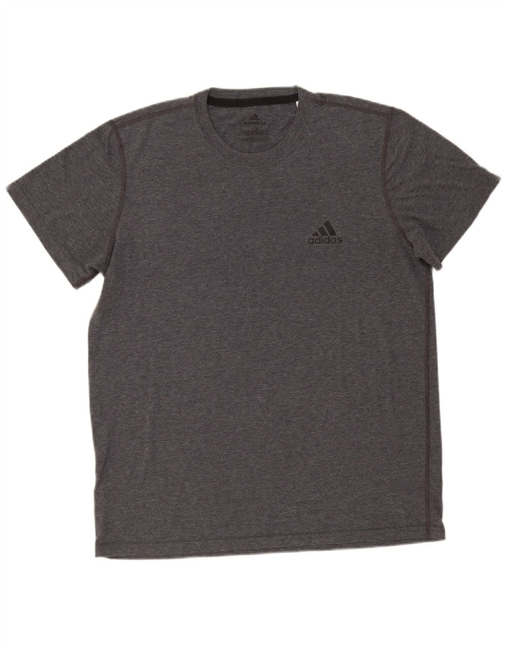 Camiseta Adidas Hombre Top Grande Gris Moteado