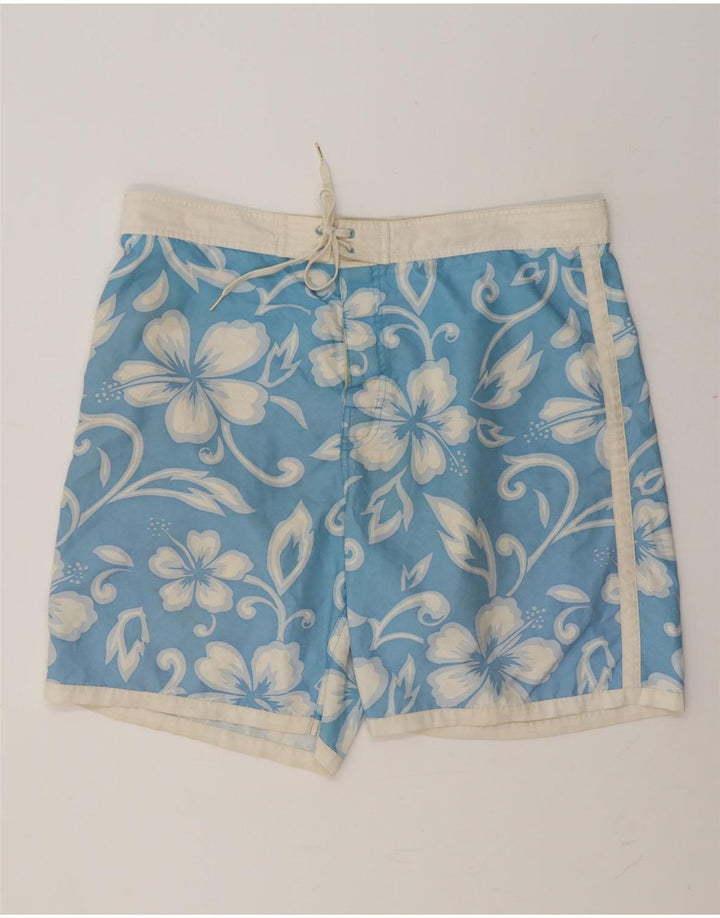 Sundek Mens Swimming Shorts XL  Blue Floral