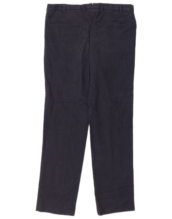 Massimo Dutti Pantaloni drepți pentru bărbați EU 44 Large W34 L33 Bleumarin