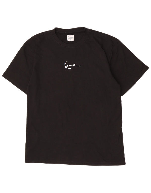 Karl Kani Mens T-Shirt Top Large Black Cotton