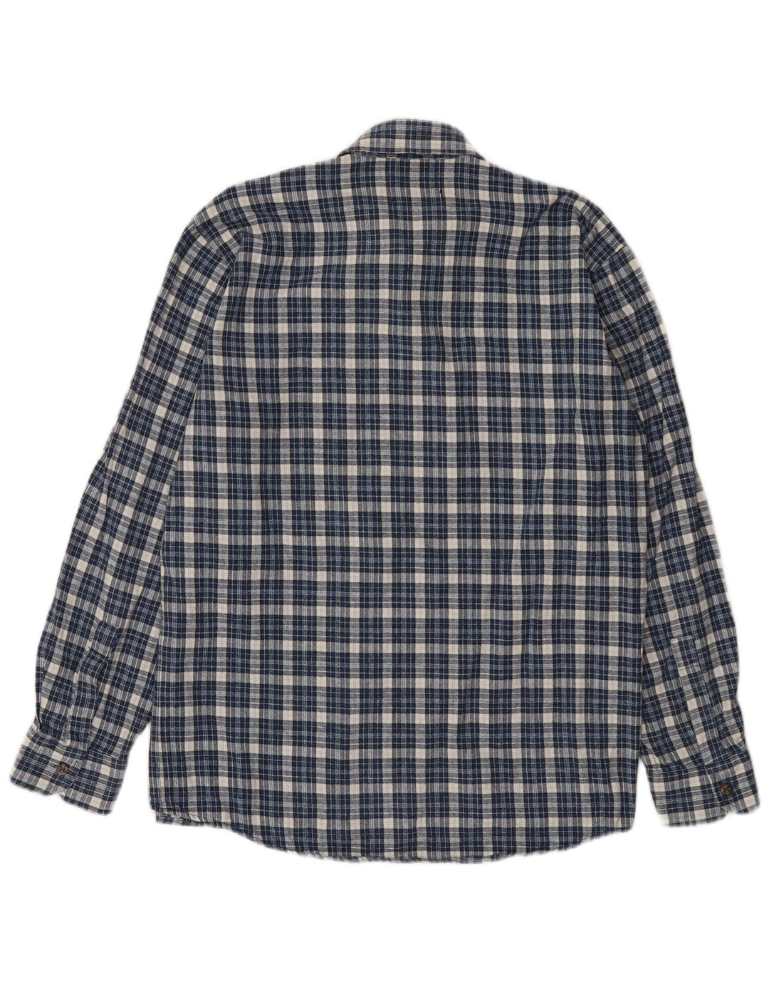 European Project Surchemise Homme Flanelle Chemise Bleu Moyen Carreaux Coton