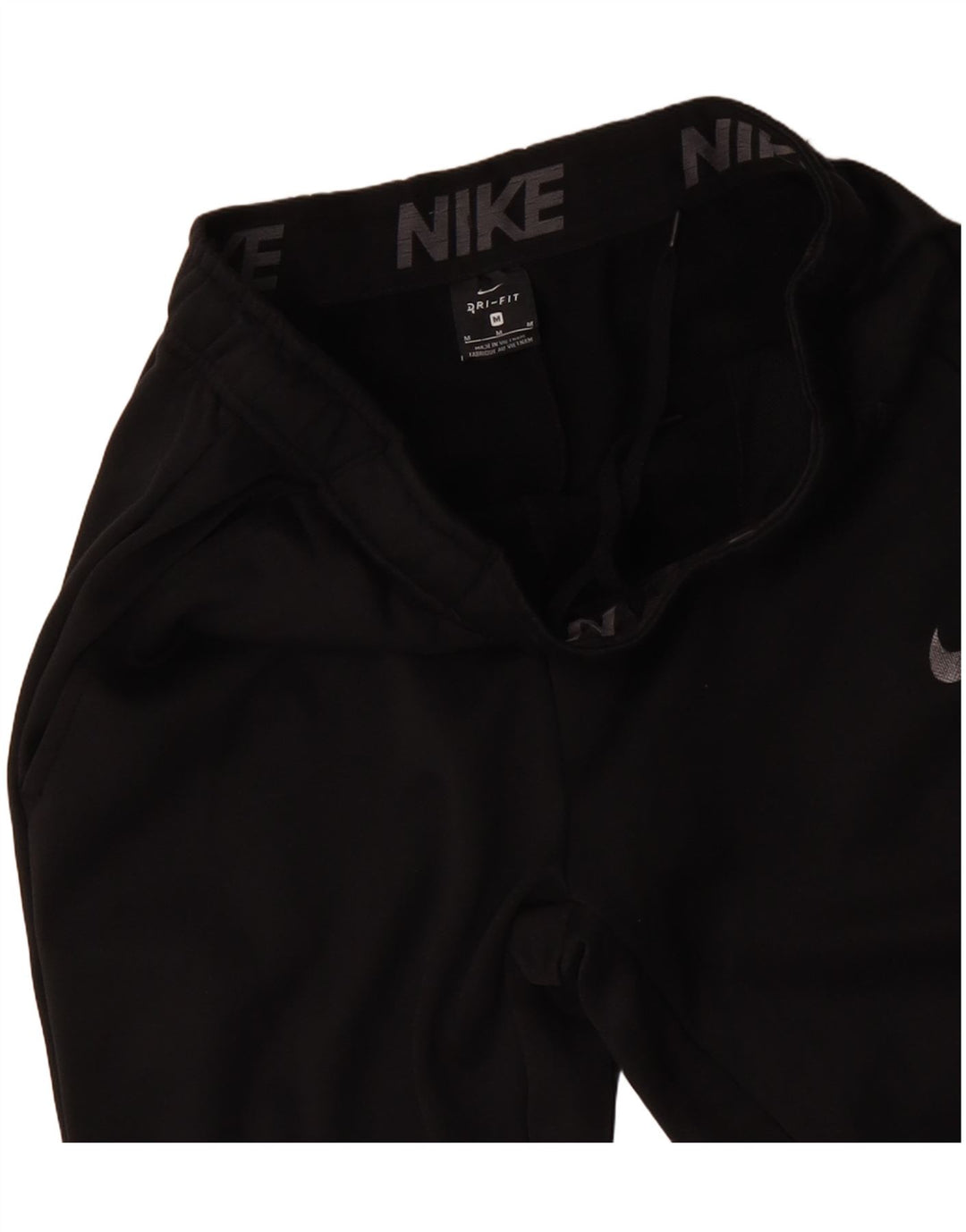 NIKE Mens Dri Fit Tracksuit Trousers Joggers Medium  Black Polyester