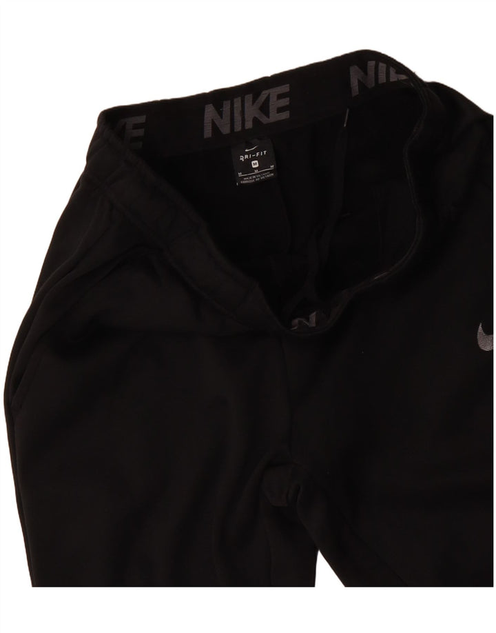 NIKE Mens Dri Fit Tracksuit Trousers Joggers Medium  Black Polyester