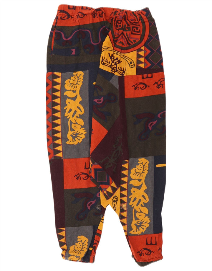 Vintage Womens Harem Trousers Large W32 L19 Multicoloured Patchwork