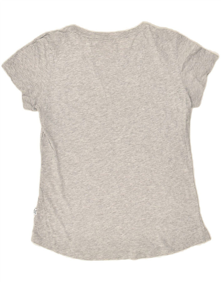 PUMA Womens Graphic T-Shirt Top UK 10 Small Grey | Vintage Puma | Thrift | Second-Hand Puma | Used Clothing | Messina Hembry 