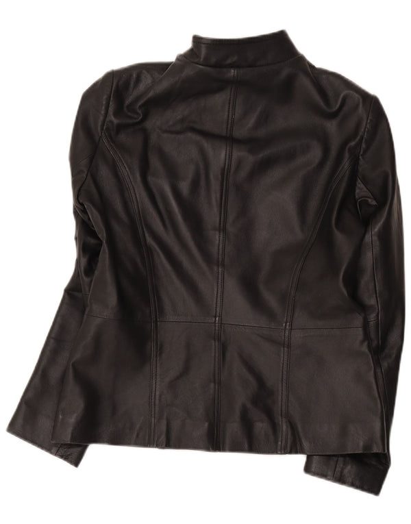 Helium Damen Militärlederjacke UK 14 Medium Schwarz
