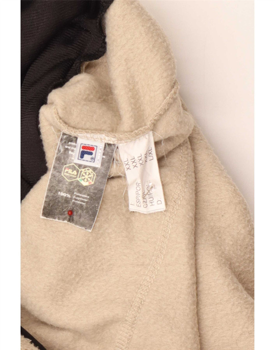 Giacca in pile da uomo Fila UK 44 2XL Poliestere beige