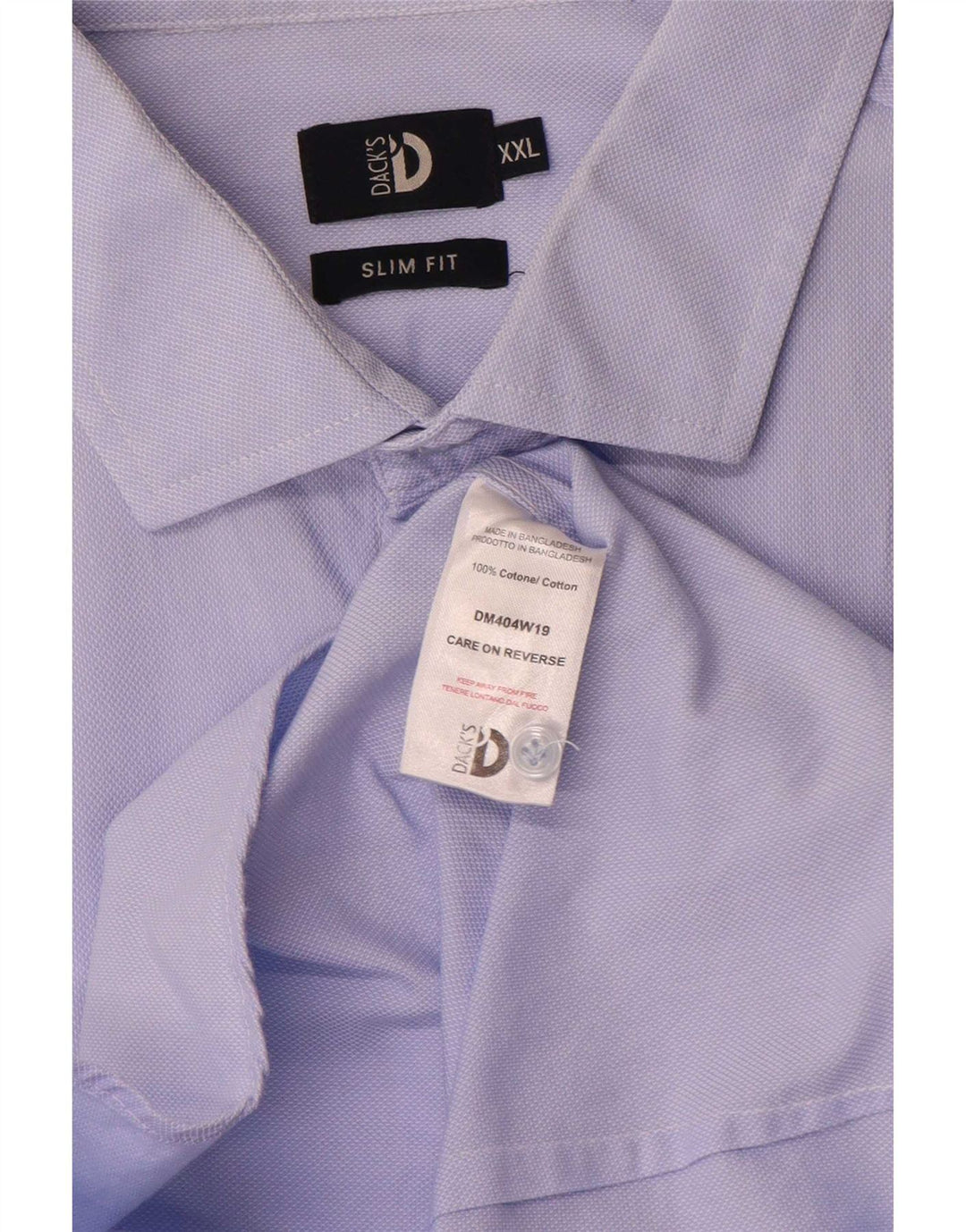 Dack's muška uska košulja 2XL plavi pamuk