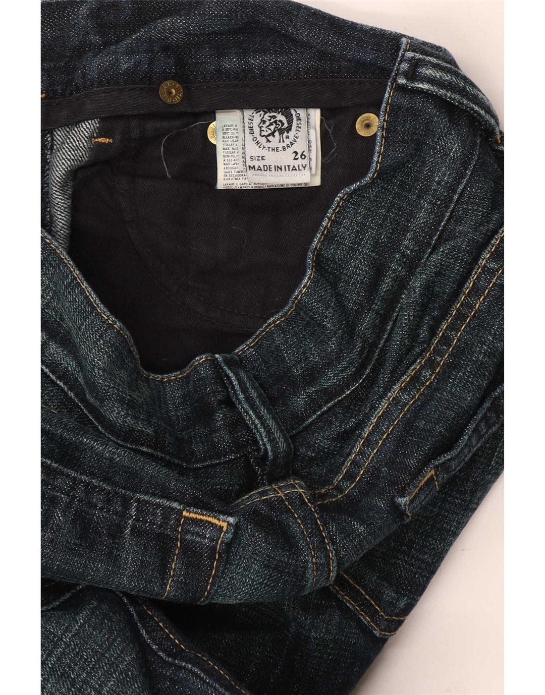 Jeans bootcut da donna Diesel W26 L31 cotone blu navy