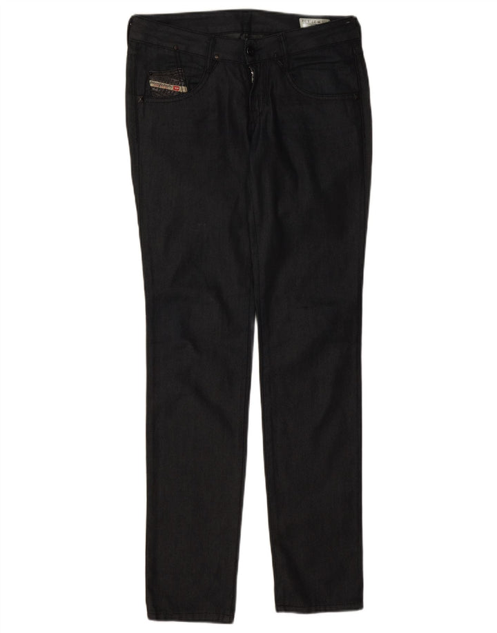 Diesel Womens Clush Slim Jeans W27 L32 Black Cotton