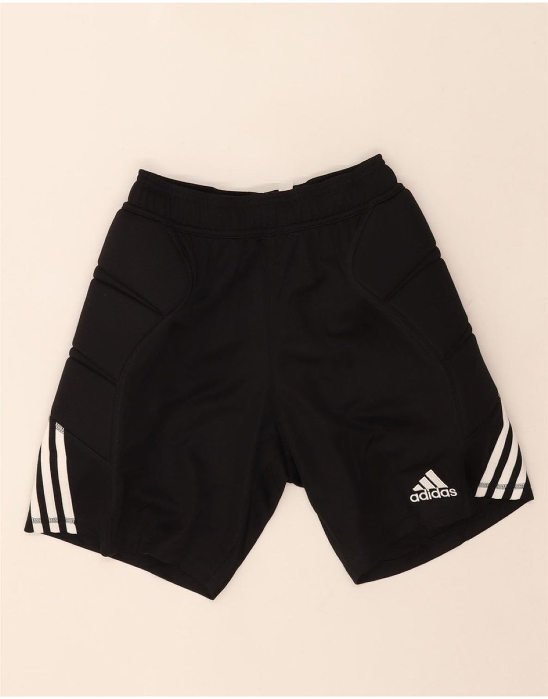 ADIDAS Boys Aeroready Sport Shorts 8-9 Years Small Black Polyester Vintage Adidas and Second-Hand Adidas from Messina Hembry 