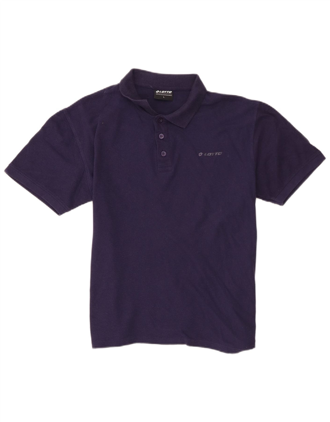 Lotto Mens Polo Shirt Large Navy Blue Cotton