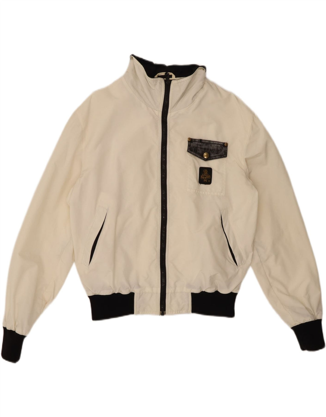 REFRIGIWEAR Dame Coolmax Bomber Jacket UK 14 Medium White Nylon