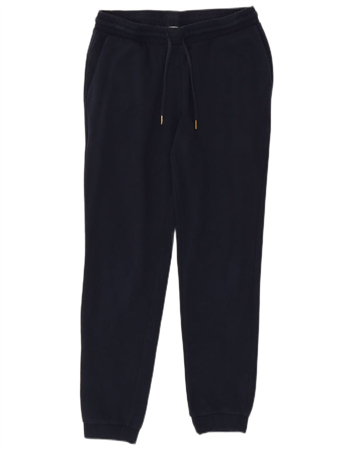 Jack & Jones Mens Tracksuit Trousers Joggers Medium  Navy Blue Cotton