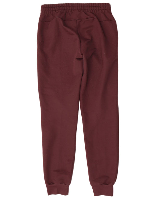Adidas Damen Trainingshose Jogger UK 8/10 Small Burgunderrot Polyester