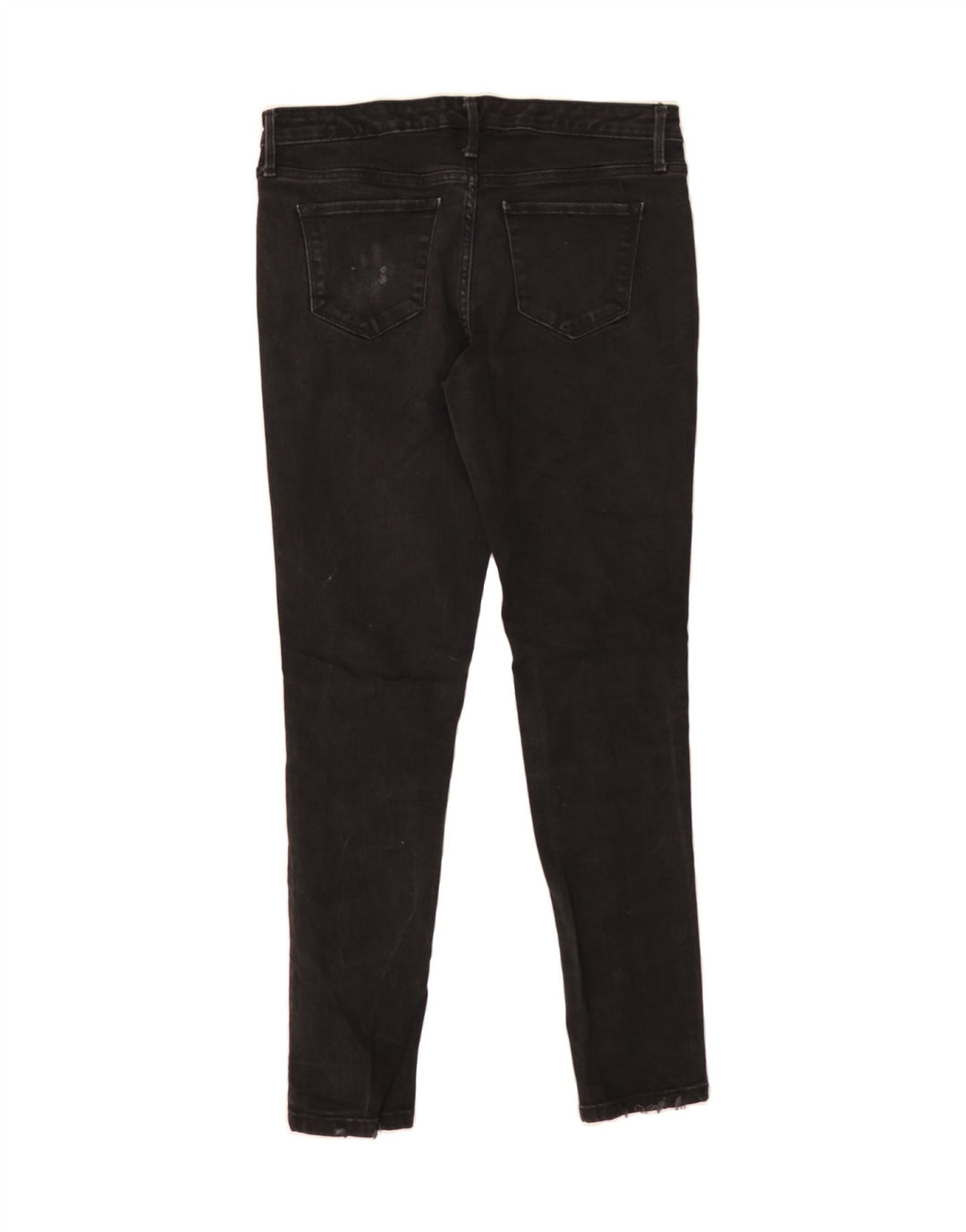 MOSSIMO Womens Mid Rise Distressed Skinny Jeans US 8 Medium W30 L29 Black Vintage Mossimo and Second-Hand Mossimo from Messina Hembry 