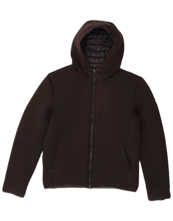Bomboogie Giacca imbottita bomber con cappuccio da uomo UK 36 Small Poliestere nero